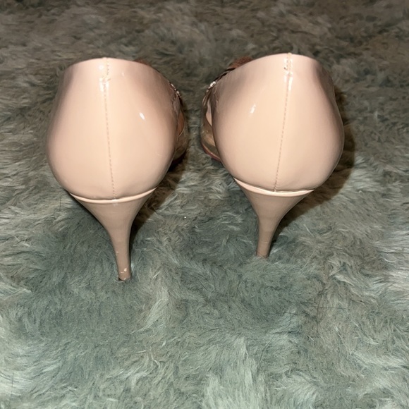 Mix No. 6 Snake Print Clear Pointed Toe Heel - Picture 3 of 3